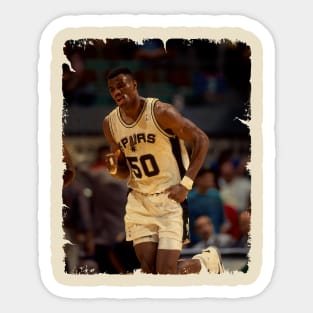 David Robinson - Vintage Design Of Basketball Sticker